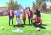 CON PUNTAPIÉ INICIAL SIMBÓLICO FUE ENTREGADA A LA COMUNIDAD CANCHA DE PASTO SINTÉTICO