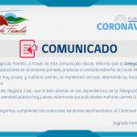 COMUNICADO | CONTACTO ESTRECHO COVID-19 EN DELEGACIÓN MUNICIPAL DE VILLA PRAT